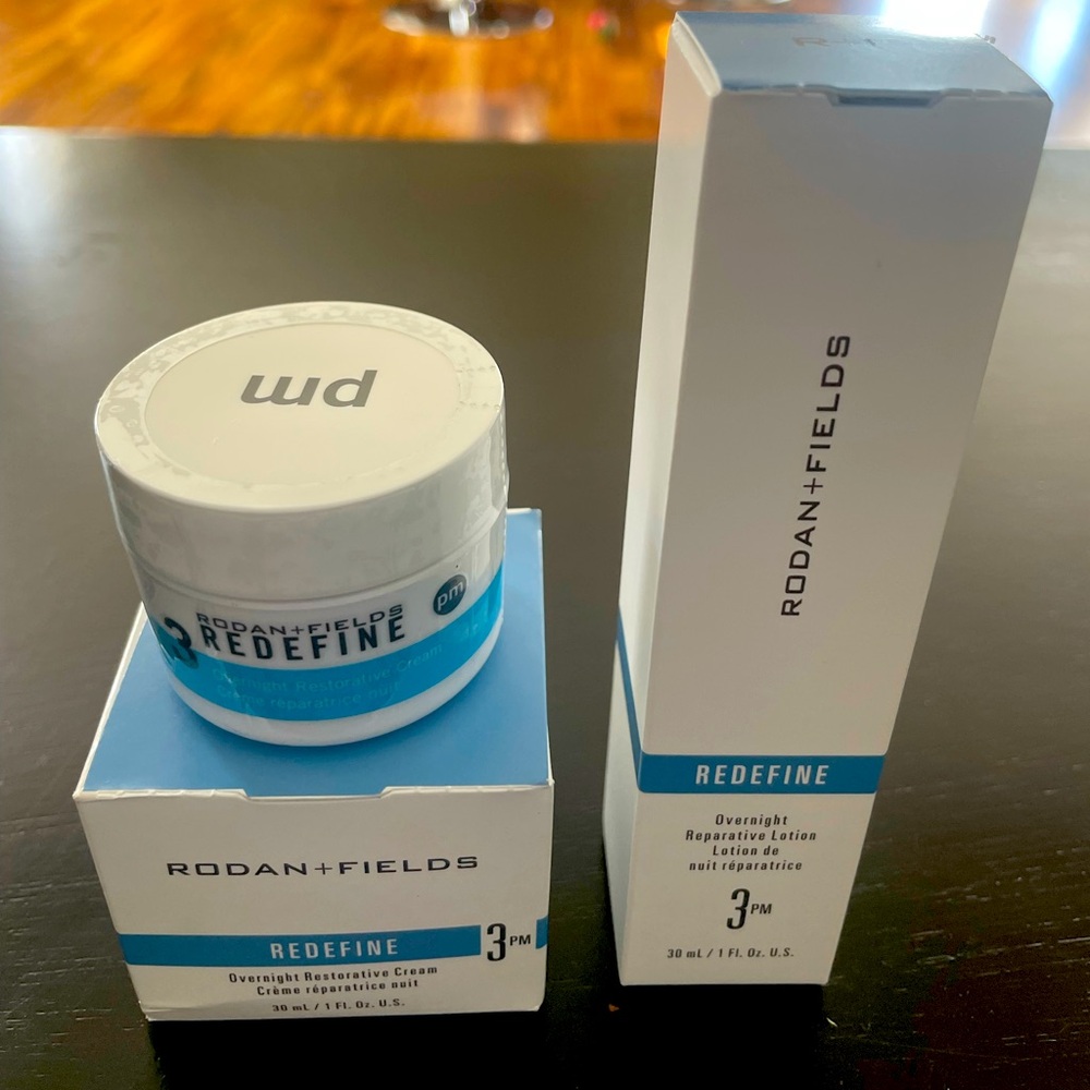 Rodan + Fields REDEFINE Overnight Restorative Cream - White and Blue